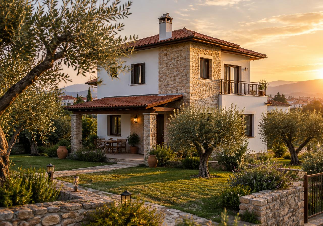 Family house with garden in Thermi